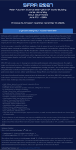 Science Fiction Research Association 발표자모집